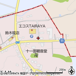 福島県白河市東深仁井田刈敷坂90周辺の地図