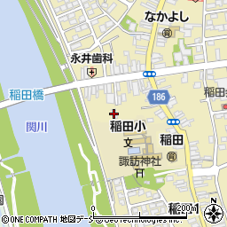 稲田２丁目町内会館周辺の地図
