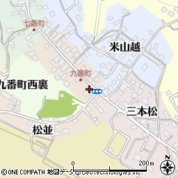 福島県白河市九番町24周辺の地図