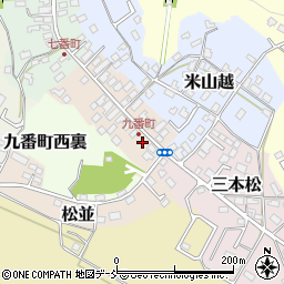 福島県白河市九番町24-6周辺の地図