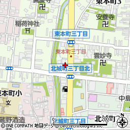 牛角高田店周辺の地図