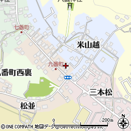 福島県白河市九番町29周辺の地図