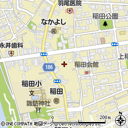 新潟県上越市稲田周辺の地図