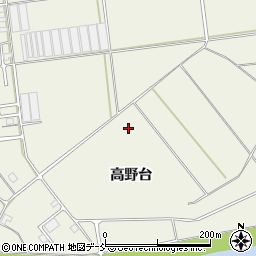 福島県白河市大（高野台）周辺の地図