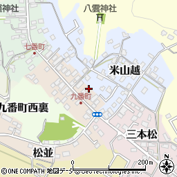 福島県白河市九番町31周辺の地図