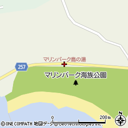 マリンパーク島の湯周辺の地図