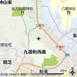 福島県白河市九番町1周辺の地図