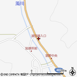 浦田線入口周辺の地図