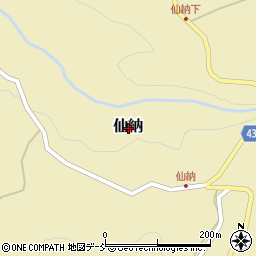 新潟県糸魚川市仙納周辺の地図