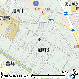福島県白河市旭町周辺の地図