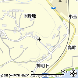 福島県いわき市小川町西小川下野地42周辺の地図
