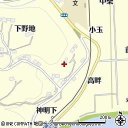 福島県いわき市小川町西小川下野地31周辺の地図