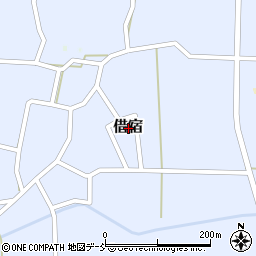 福島県白河市借宿周辺の地図