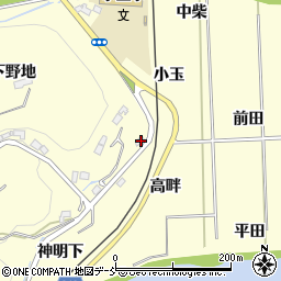 福島県いわき市小川町西小川下野地66-3周辺の地図