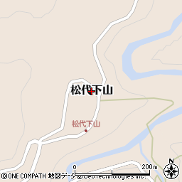新潟県十日町市松代下山周辺の地図