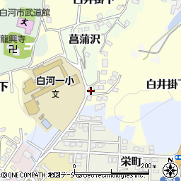 福島県白河市白井掛下28-41周辺の地図