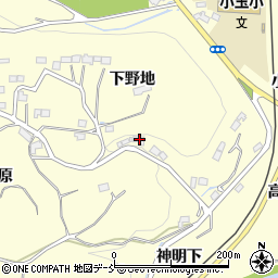 福島県いわき市小川町西小川下野地40周辺の地図