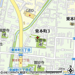 眞福稲荷神社周辺の地図