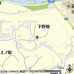 福島県いわき市小川町西小川下野地14周辺の地図