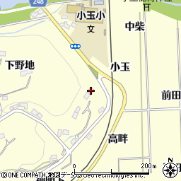 福島県いわき市小川町西小川下野地27周辺の地図