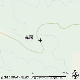 福島県石川町（石川郡）北山形（赤房）周辺の地図