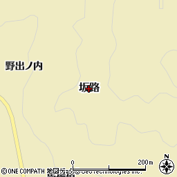 福島県石川町（石川郡）坂路周辺の地図