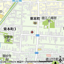 新潟県上越市東本町周辺の地図
