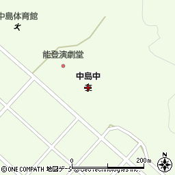 七尾市役所　コミュニティセンター中島地区コミュニティセンター中島分館周辺の地図