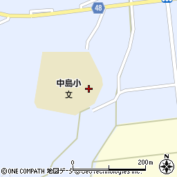 七尾市立　中島小学校スクールバス管理棟周辺の地図