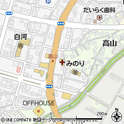 セブンイレブン新白河駅前店周辺の地図