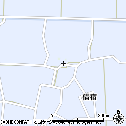 福島県白河市借宿竹ノ花周辺の地図