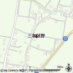 新潟県上越市三和区野周辺の地図