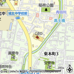 ゲオ上越高田店周辺の地図