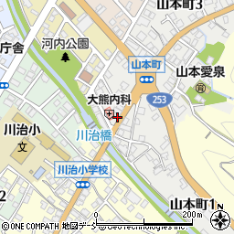 新潟県十日町市山本町1丁目208周辺の地図