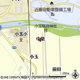福島県いわき市小川町西小川中柴周辺の地図