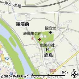 福島県白河市大鹿島34周辺の地図