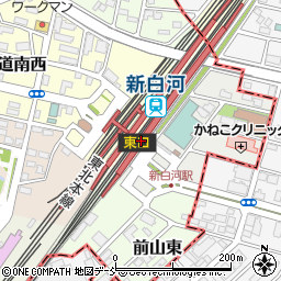 新白河広域観光案内所周辺の地図