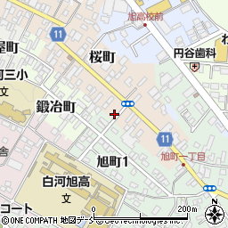 福島県白河市桜町124周辺の地図