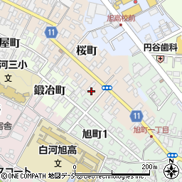福島県白河市桜町130周辺の地図