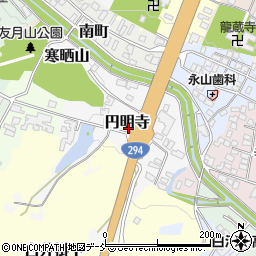 福島県白河市円明寺周辺の地図