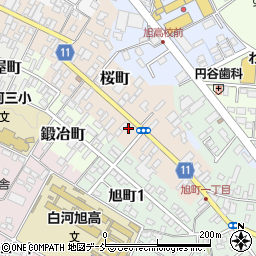 福島県白河市桜町129周辺の地図