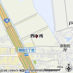 新潟県上越市四ケ所周辺の地図