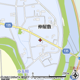 福島県いわき市小川町三島仲屋敷周辺の地図