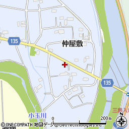 福島県いわき市小川町三島（仲屋敷）周辺の地図