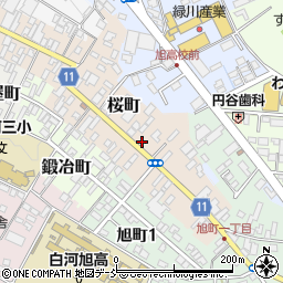 福島県白河市桜町56周辺の地図