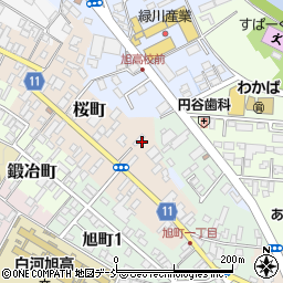 福島県白河市桜町63周辺の地図