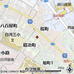 福島県白河市桜町143周辺の地図