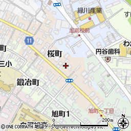 福島県白河市桜町周辺の地図