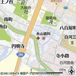 福島県白河市馬町下周辺の地図