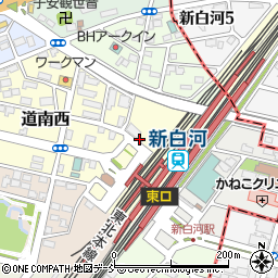 日産レンタカー新白河駅前店周辺の地図